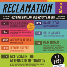 Recovery/Reclamation lecture series. 