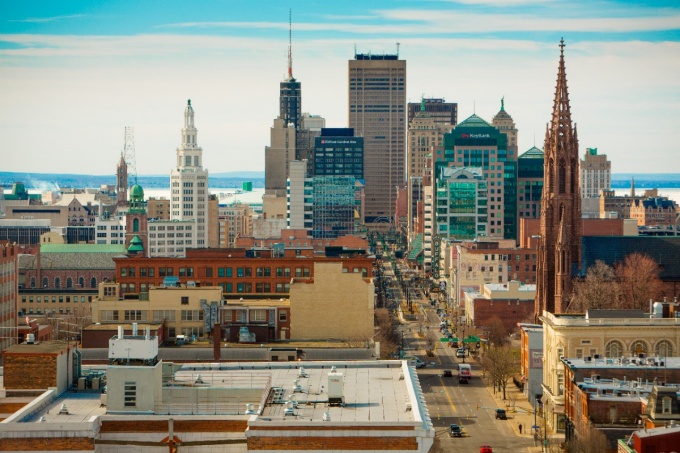 Zoom image: While Buffalo is riding a wave of new investment, state and community leaders say the groundwork was laid by a highly collaborative regional plan. © University at Buffalo, photo by Douglas Levere 