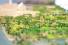 A closeup of a model of the transformed LaSalle Park. Photographer: Douglas Levere